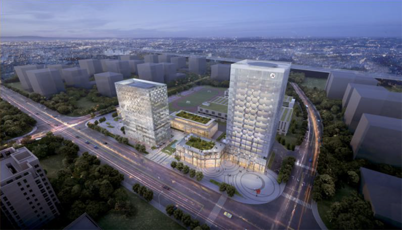圓通國際金融和科技總部項目，預計9月竣工